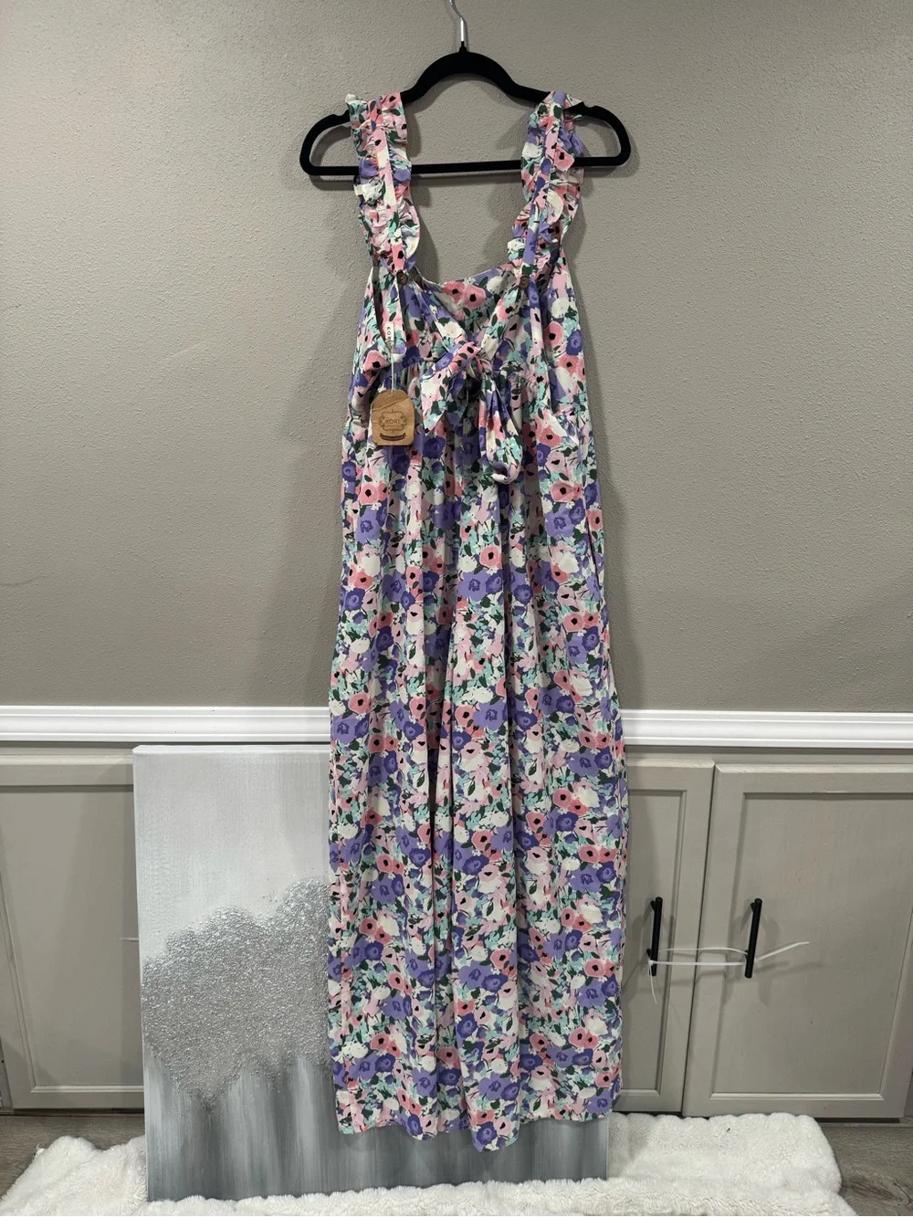 NWT Kori Plus Floral Wide Leg Jumpsuit - Picture 6 of 8